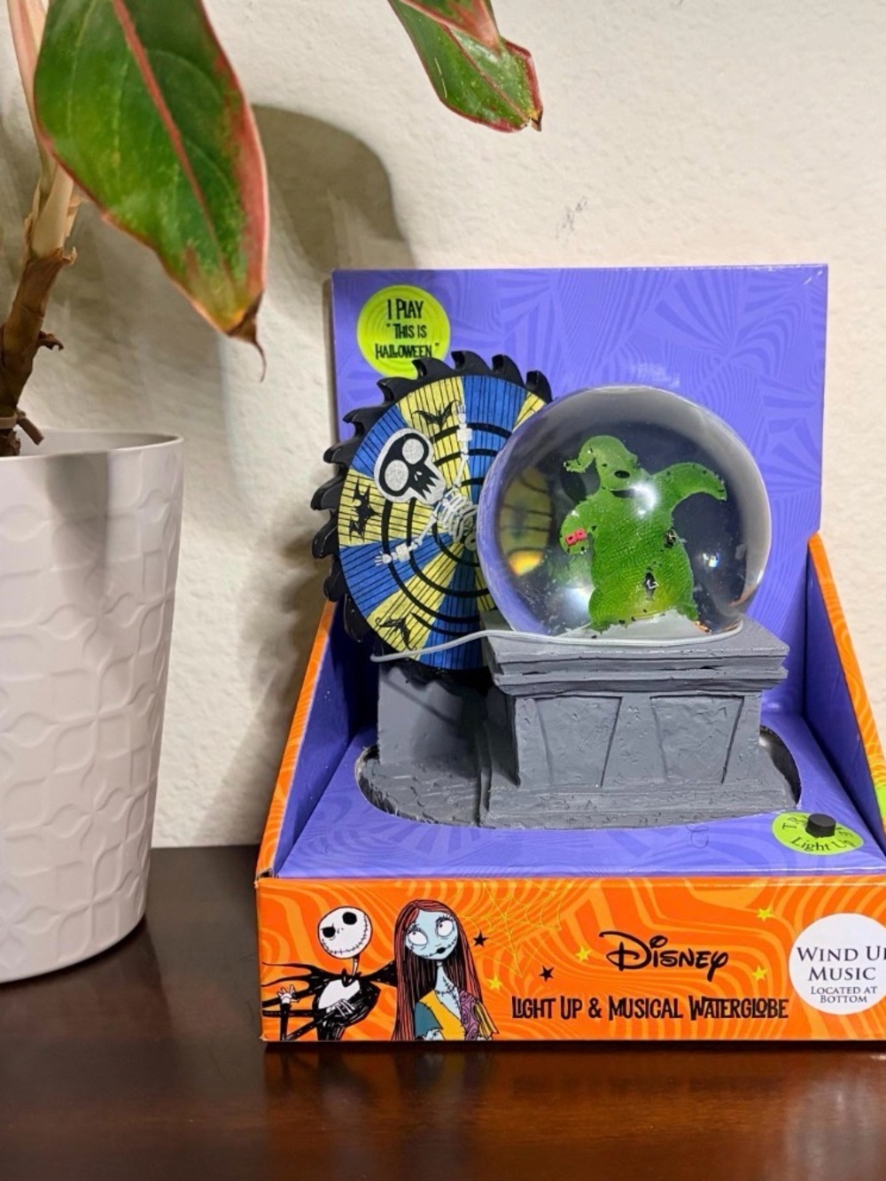Nightmare Before Christmas Oogie Boogie Musical Light Up Waterglobe
